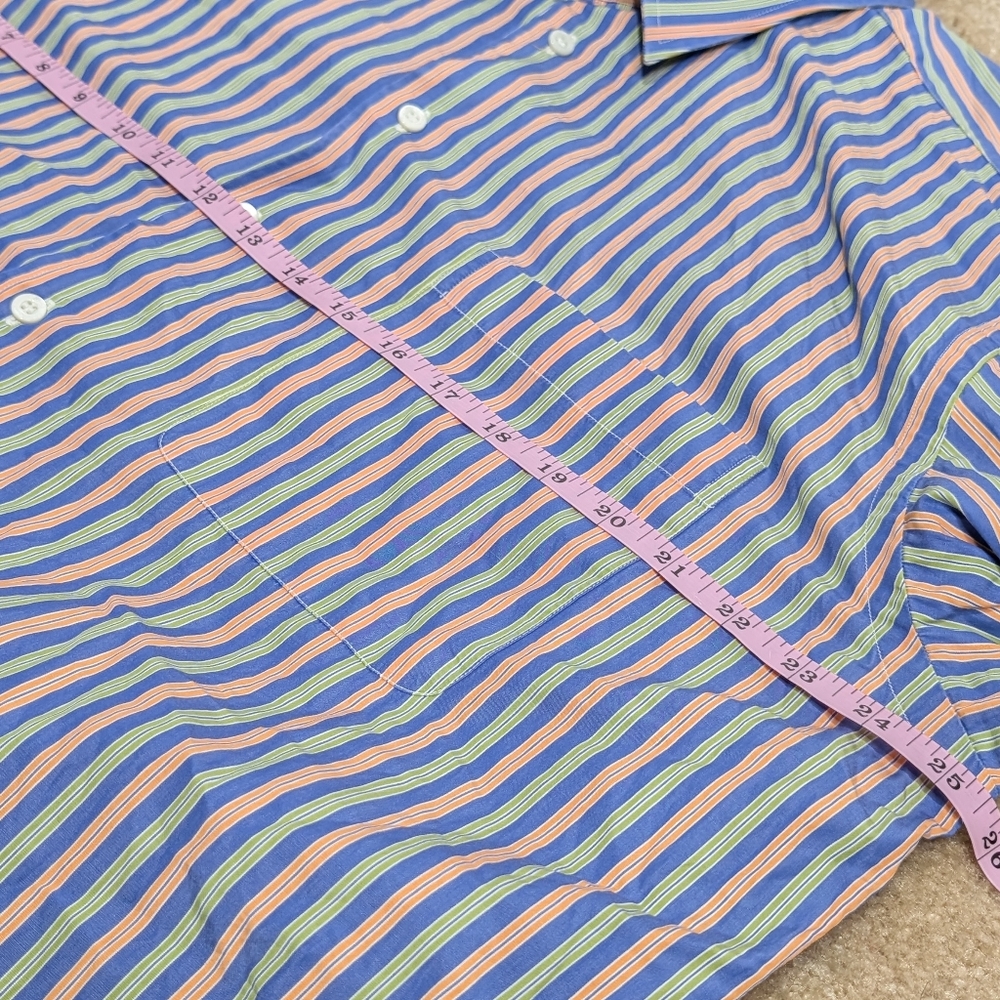 BRIONI Made In ITALY Multi-Color Stripe Cooton Dress Shirt Men’s Size XL. - Picture 3 of 7